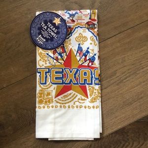 Texas Map Kitchen Tea Towel 100% Cotton 18" x 26" - New with Tags
